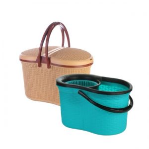 Örgü ve Rattan 20LT Piknik Sepeti ve Mop Kovası Kalıbı